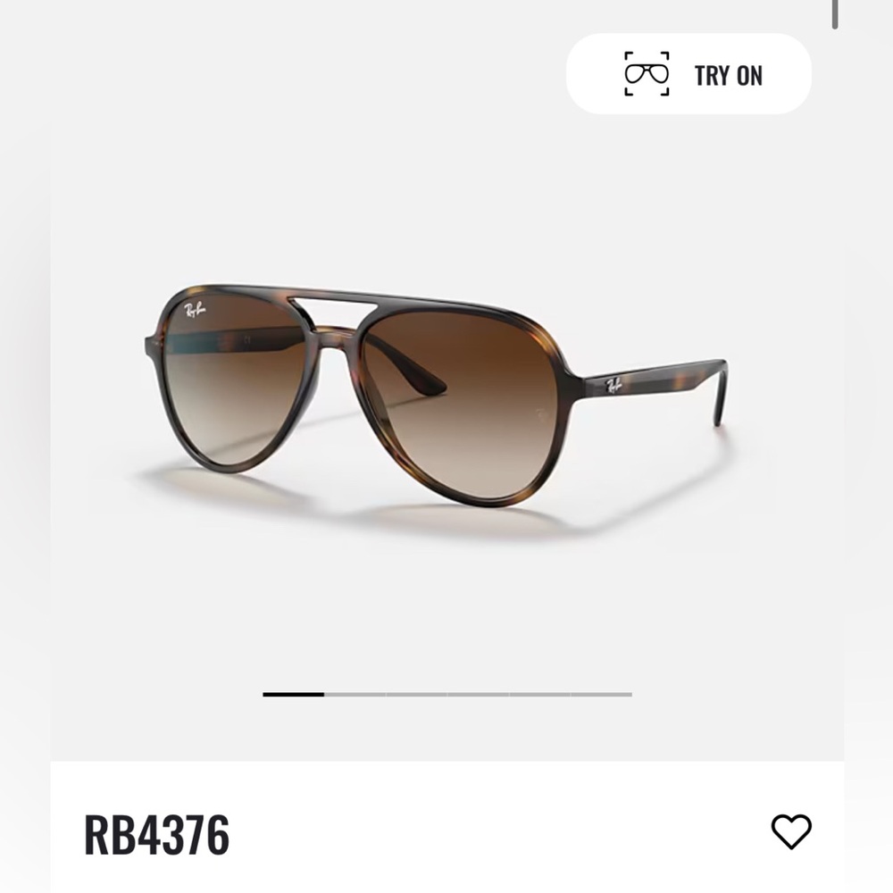 Ray Ban aviators RB4376 Brown Gradient
